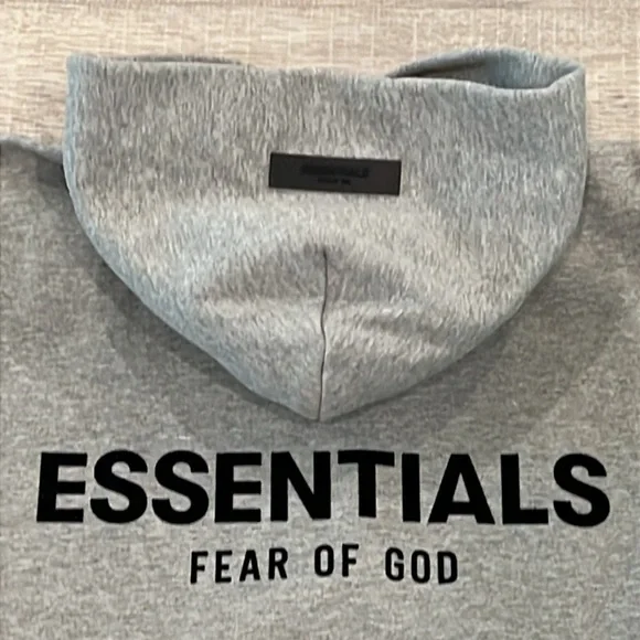 BRAND NEW Fear of God Essentials Dark Oatmeal Hoodie Sweatshirt XS XSmall - Picture 8 of 15